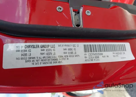 2013 Dodge Dart Sxt z USA, uszkodzony, nr VIN 1C3CDFBH5DD252000